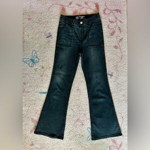 Kids Black Flared Jeggings